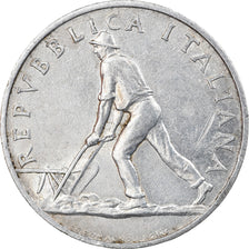Coin, Italy, 2 Lire, 1949, Rome, AU(55-58), Aluminum, KM:88