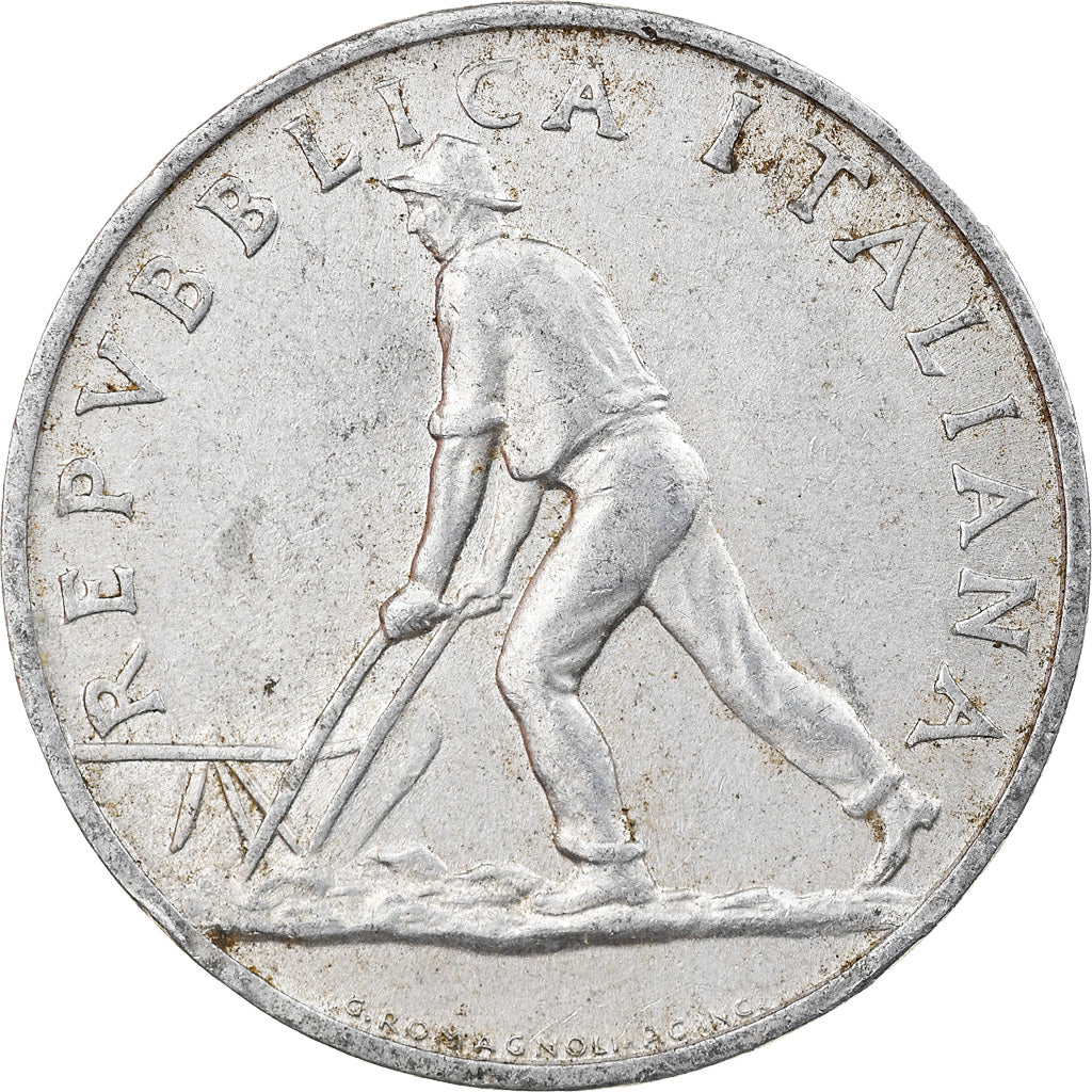 Coin, Italy, 2 Lire, 1949, Rome, EF(40-45), Aluminum, KM:88