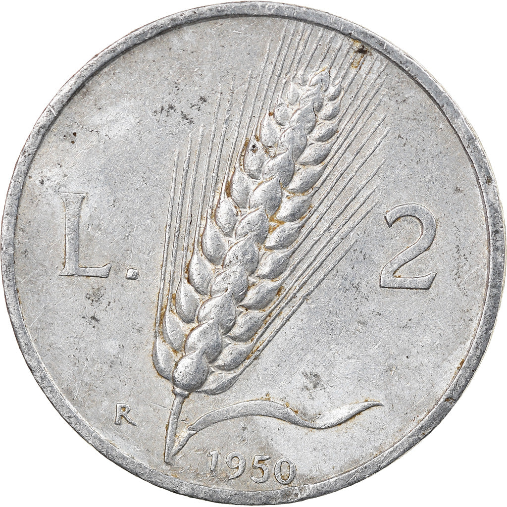 Monnaie, Italie, 2 Lire, 1950, Rome, TTB, Aluminium, KM:88