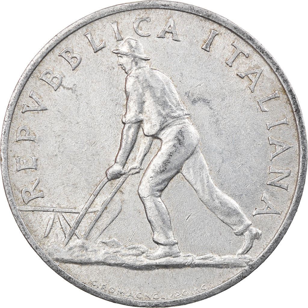 Moeda, Itália, 2 Lire, 1950, Rome, VF(30-35), Alumínio, KM:88