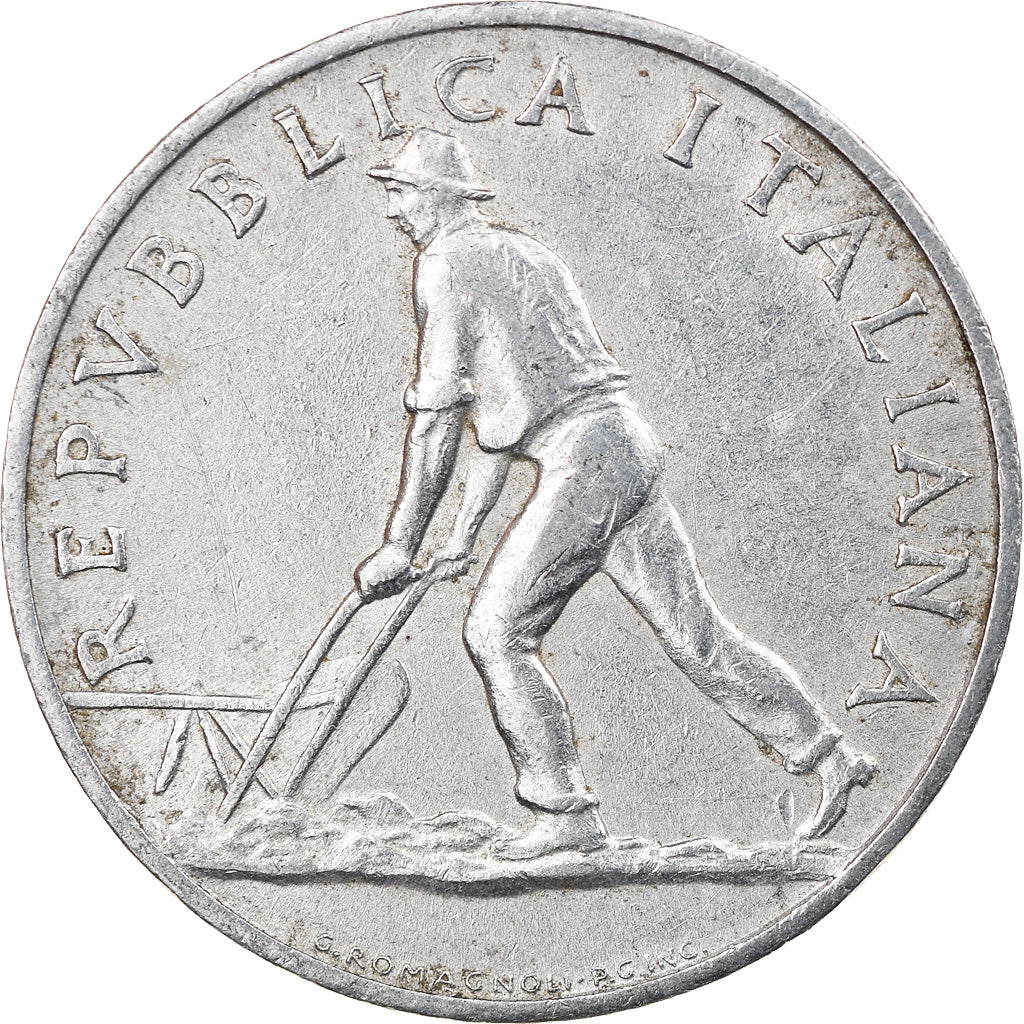 Coin, Italy, 2 Lire, 1950, Rome, EF(40-45), Aluminum, KM:88