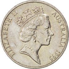 AUSTRALIA, 20 Cents, 1995, KM #295, MS(63), Copper-Nickel, 28.65, 11.29