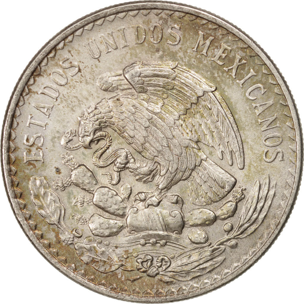 MEXICO, Peso, 1947, Mexico City, KM #456, AU(55-58), Silver, 32, 13.92