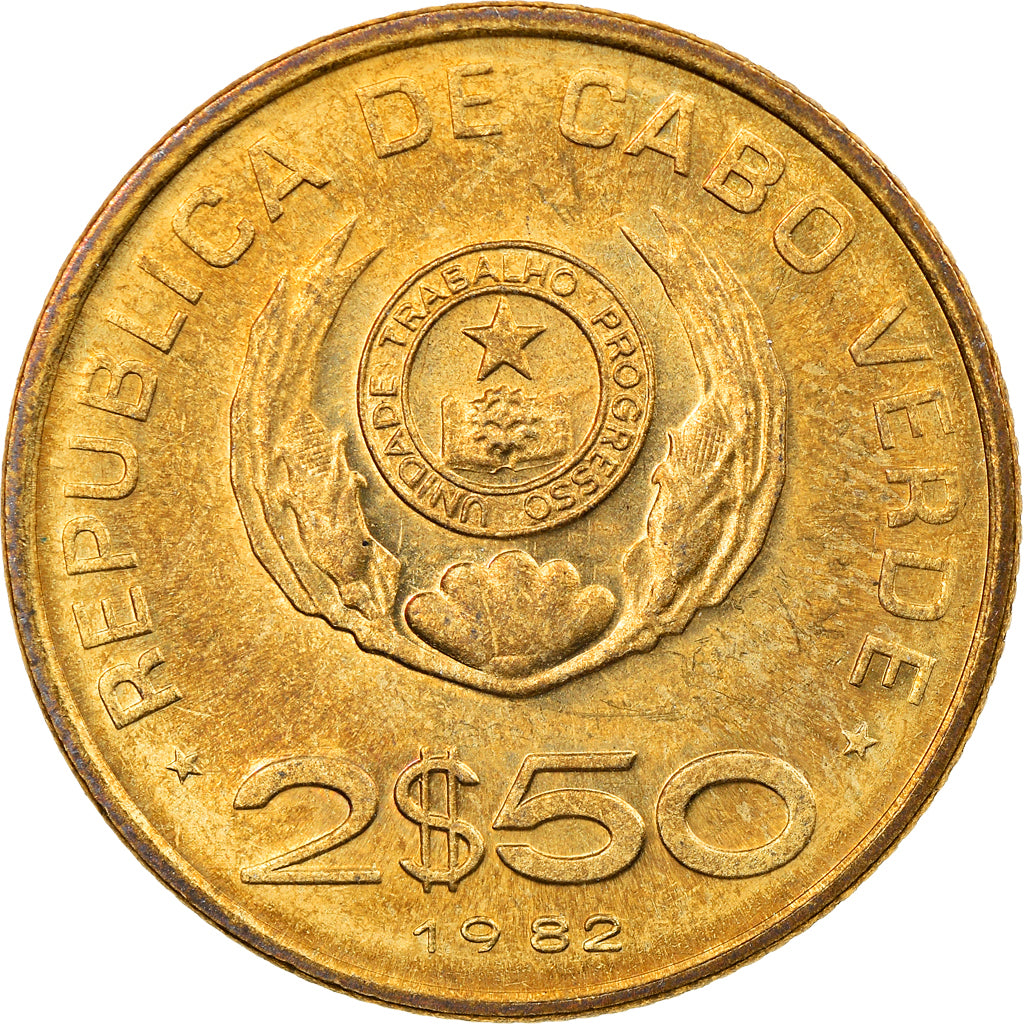 Moneta, Capo Verde, 2-1/2 Escudos, 1982, BB, Nichel-bronzo, KM:18