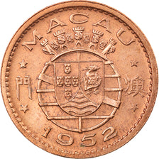 Moneda, Macao, 10 Avos, 1952, SC, Bronce, KM:2