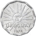 Monnaie, Uruguay, 2 Centesimos, 1977, Santiago, SUP, Aluminium, KM:72