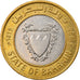 Coin, Bahrain, 100 Fils, 1995/AH1415, EF(40-45), Bi-Metallic, KM:20