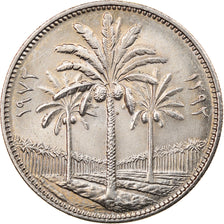 Coin, Iraq, 50 Fils, 1972/AH1392, AU(55-58), Copper-nickel, KM:128