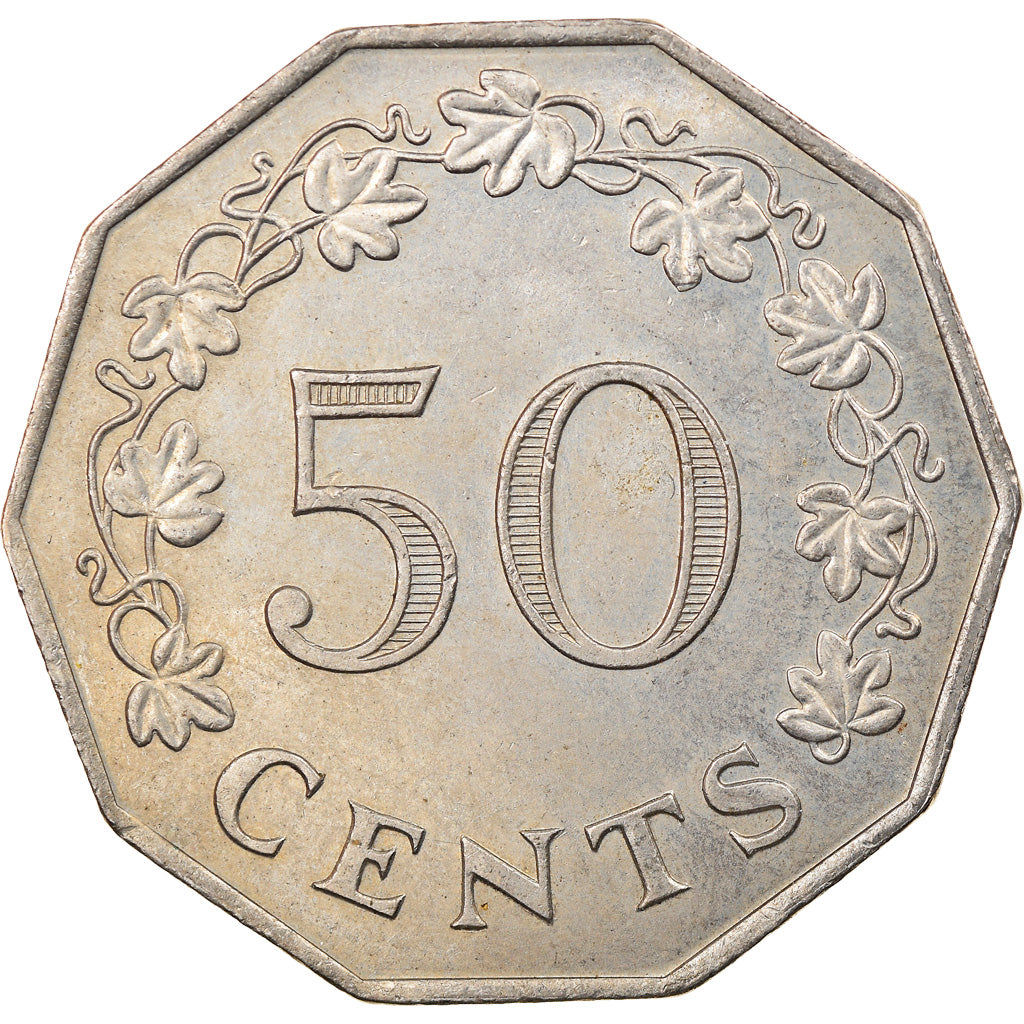 Moneta, Malta, 50 Cents, 1972, British Royal Mint, SPL-, Rame-nichel, KM:12