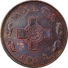 Coin, Malta, Cent, 1972, British Royal Mint, AU(55-58), Bronze, KM:8