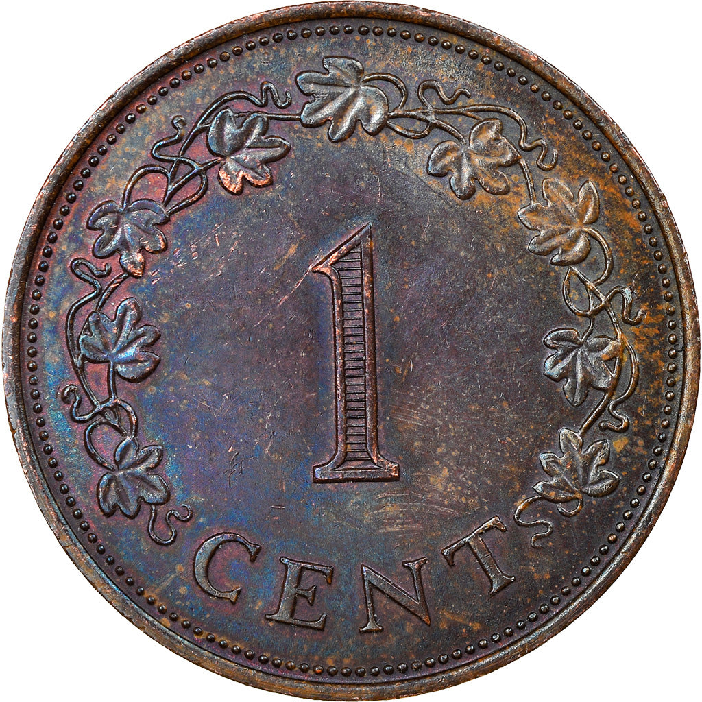 Coin, Malta, Cent, 1972, British Royal Mint, AU(55-58), Bronze, KM:8