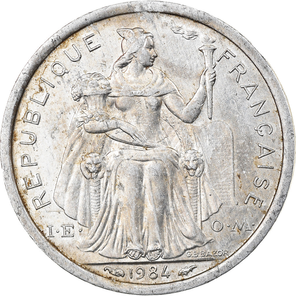 Moneta, Polinesia francese, Franc, 1984, Paris, MB+, Alluminio, KM:11