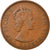 Moneta, Państwa Wschodnich Karaibów, Elizabeth II, 2 Cents, 1955, VF(30-35)
