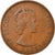 Moeda, Estados das Caraíbas Orientais, Elizabeth II, 2 Cents, 1955, VF(30-35)