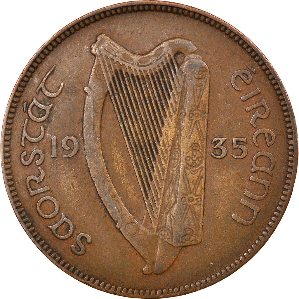 Münze, IRELAND REPUBLIC, Penny, 1935, SS, Bronze, KM:3