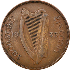 Münze, IRELAND REPUBLIC, Penny, 1935, SS, Bronze, KM:3