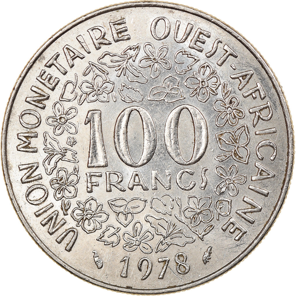 Moneda, Estados del África Occidental, 100 Francs, 1978, Paris, EBC, Níquel