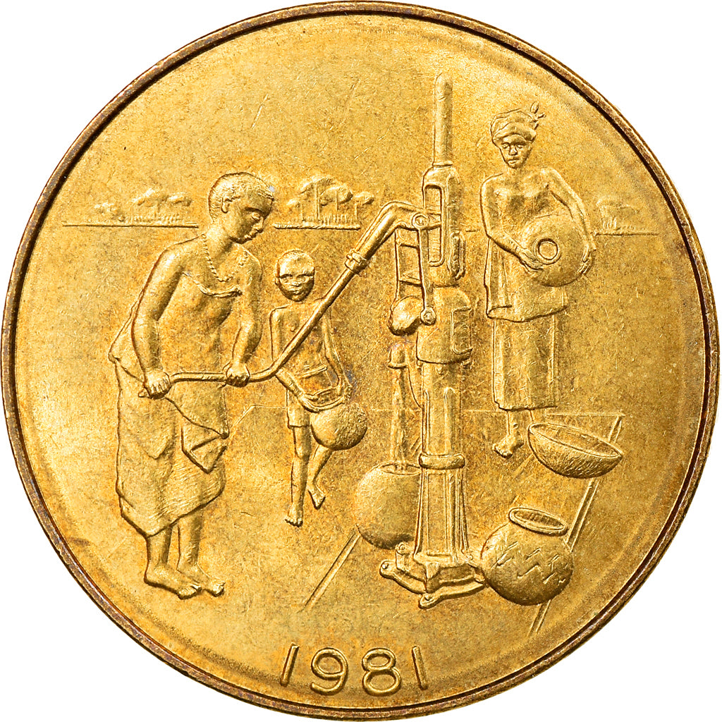 Münze, West African States, 10 Francs, 1981, Paris, VZ, Aluminum-Bronze, KM:10