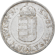 Münze, Ungarn, 2 Pengö, 1943, Budapest, S+, Aluminium, KM:522.1