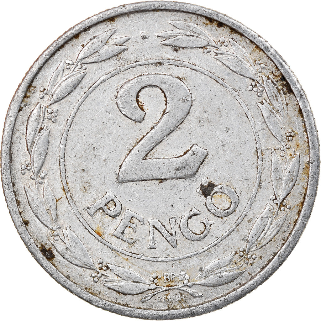 Moneda, Hungría, 2 Pengö, 1941, Budapest, BC+, Aluminio, KM:522.1