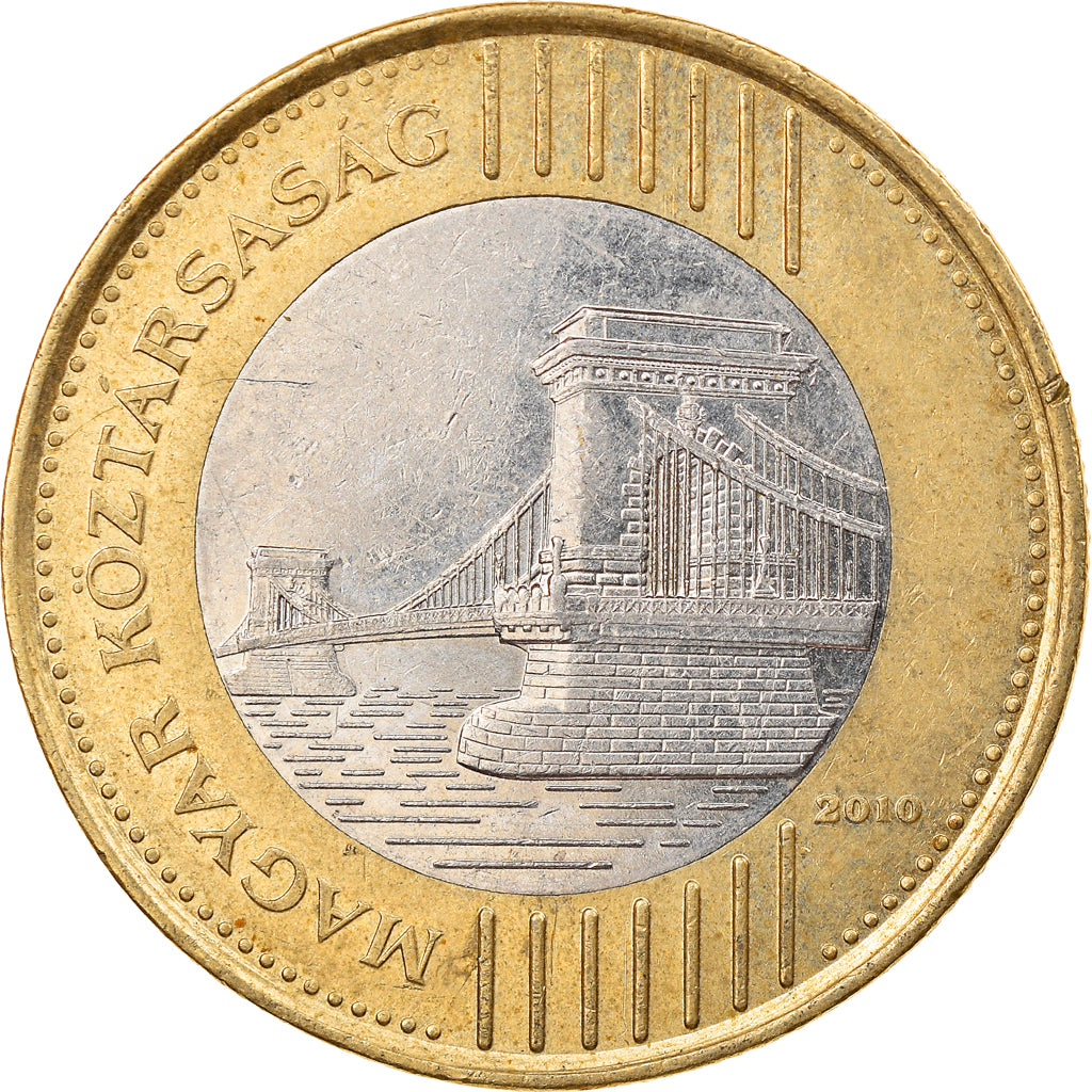 Moneta, Ungheria, 200 Forint, 2010, Budapest, BB, Bi-metallico, KM:826