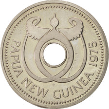 PAPUA NEW GUINEA, Kina, 1975, KM #6, MS(63), Copper-Nickel, 23.72, 14.30