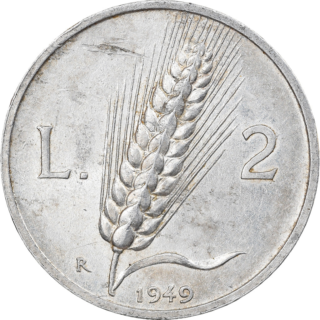 Monnaie, Italie, 2 Lire, 1949, Rome, TTB, Aluminium, KM:88