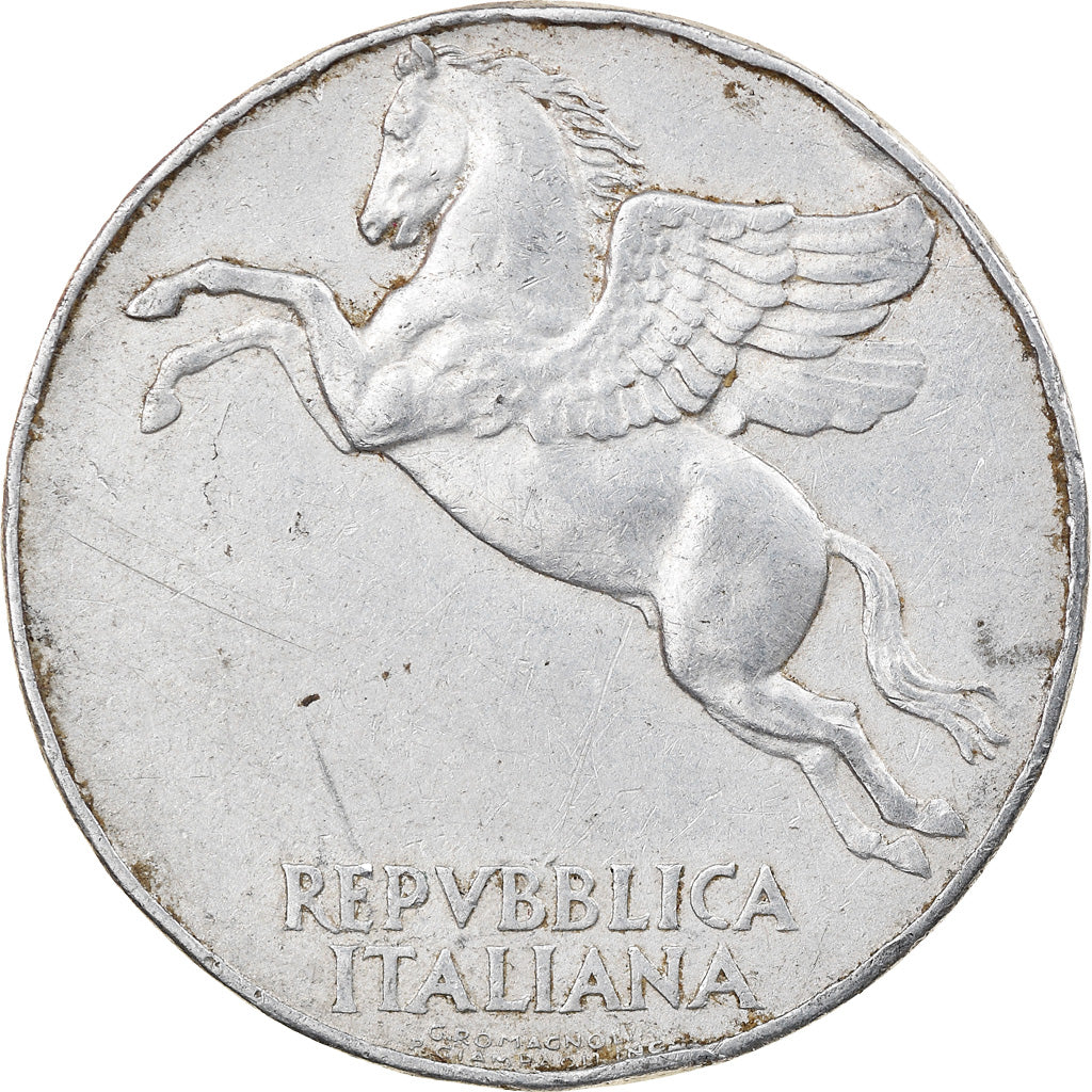 Moneta, Włochy, 10 Lire, 1950, Rome, VF(20-25), Aluminium, KM:90
