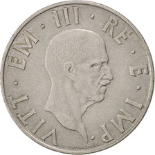 ITALY, 2 Lire, 1940, Rome, KM #78b, EF(40-45), Stainless Steel, 29, 9.92