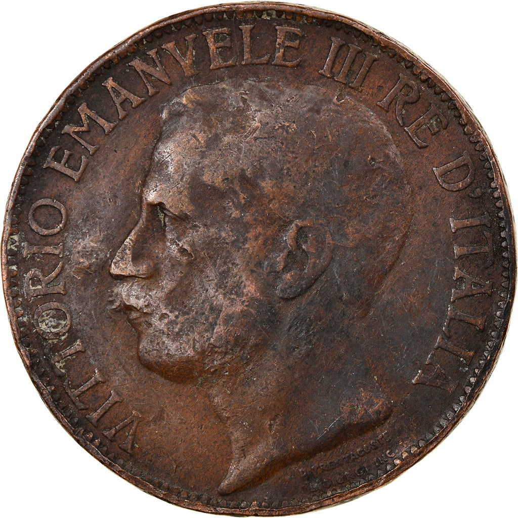 Monnaie, Italie, Vittorio Emanuele III, 10 Centesimi, 1911, Rome, TB, Bronze