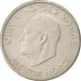 NORWAY, 5 Kroner, 1966, KM #412, EF(40-45), Copper-Nickel, 29.5, 11.41