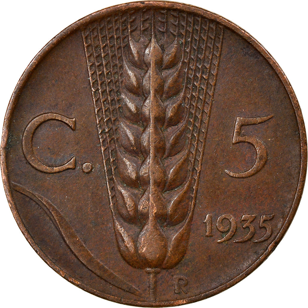 Monnaie, Italie, Vittorio Emanuele III, 5 Centesimi, 1935, Rome, TTB+, Bronze