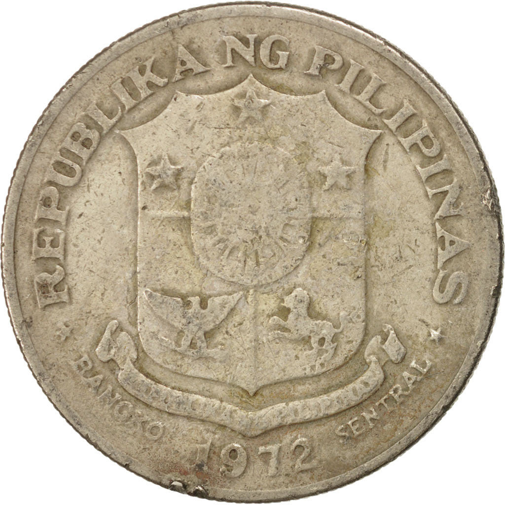 Coin, Philippines, Piso, 1972, VF(20-25), Copper-Nickel-Zinc, KM:203