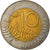 Moneta, Finlandia, 10 Markkaa, 1996, VF(30-35), Bimetaliczny, KM:77