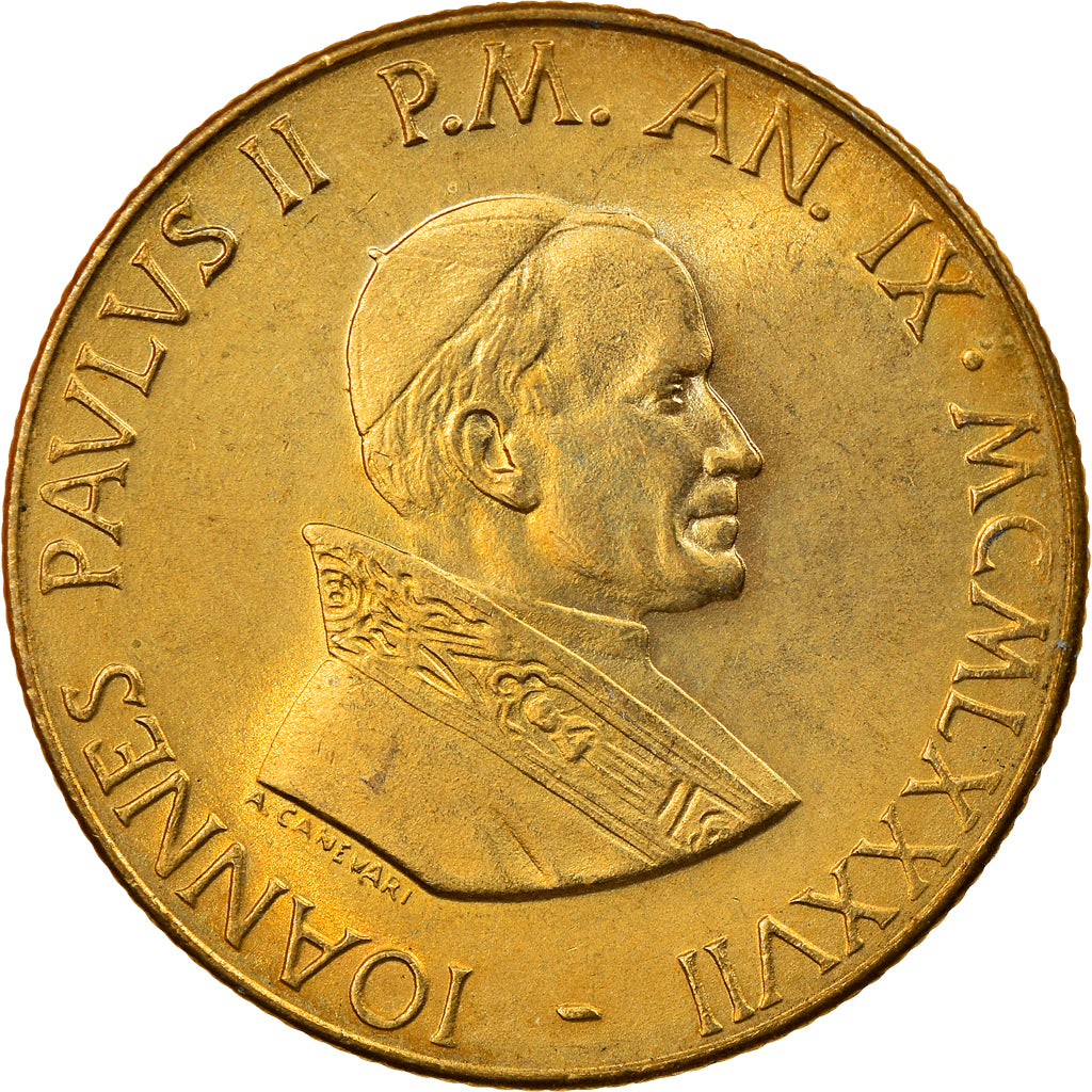 Moneta, CITTÀ DEL VATICANO, John Paul II, 200 Lire, 1987, Roma, SPL-