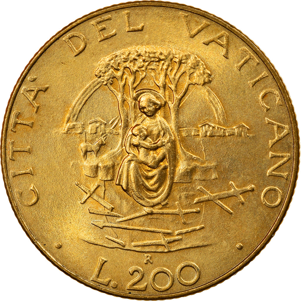 Moneta, CITTÀ DEL VATICANO, John Paul II, 200 Lire, 1987, Roma, SPL-