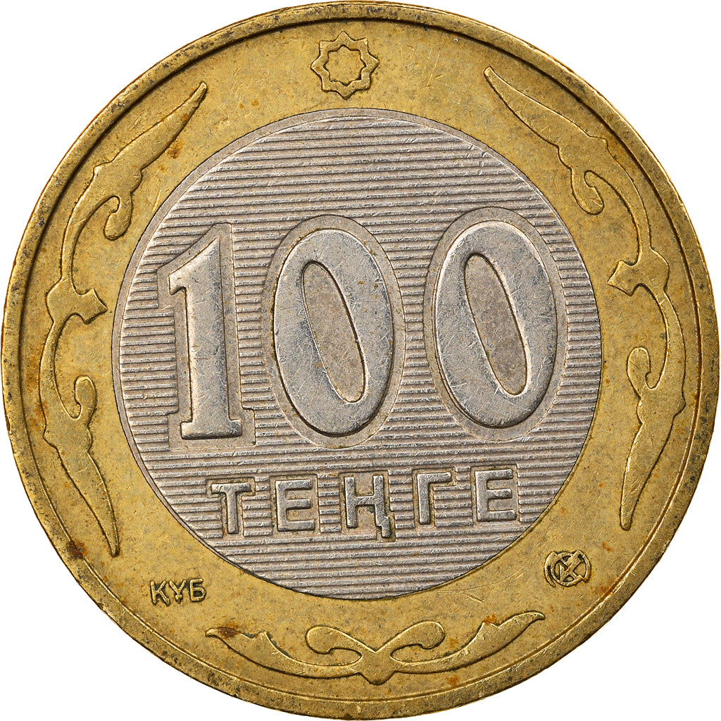 Monnaie, Kazakhstan, 100 Tenge, 2006, Kazakhstan Mint, TTB, Bi-Metallic, KM:39