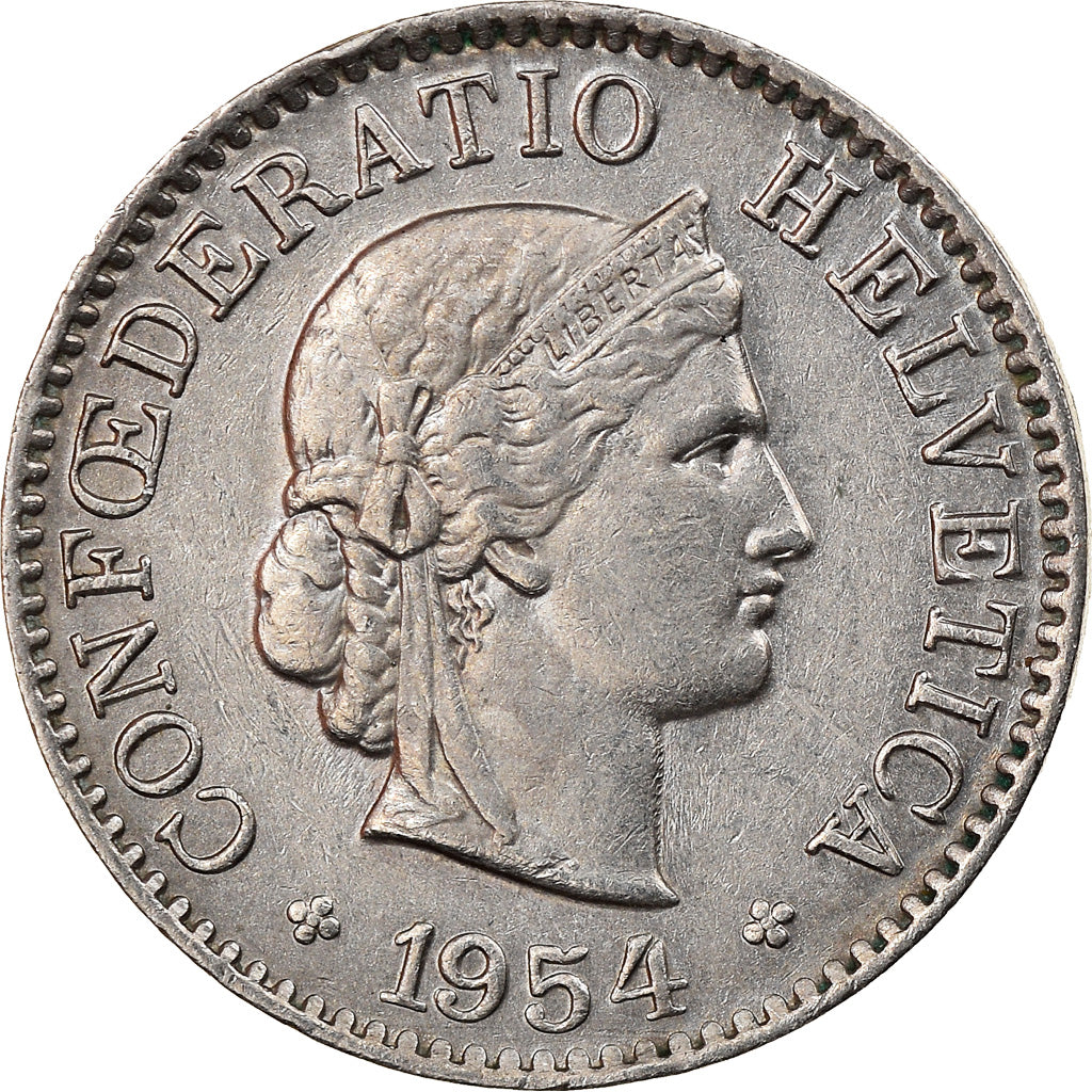 Monnaie, Suisse, 5 Rappen, 1954, Bern, SUP, Copper-nickel, KM:26