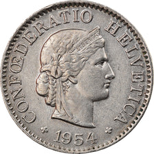 Monnaie, Suisse, 5 Rappen, 1954, Bern, SUP, Copper-nickel, KM:26
