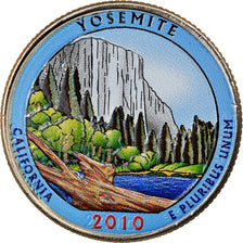 Coin, United States, Quarter, 2010, U.S. Mint, Denver, Colourized, AU(55-58)