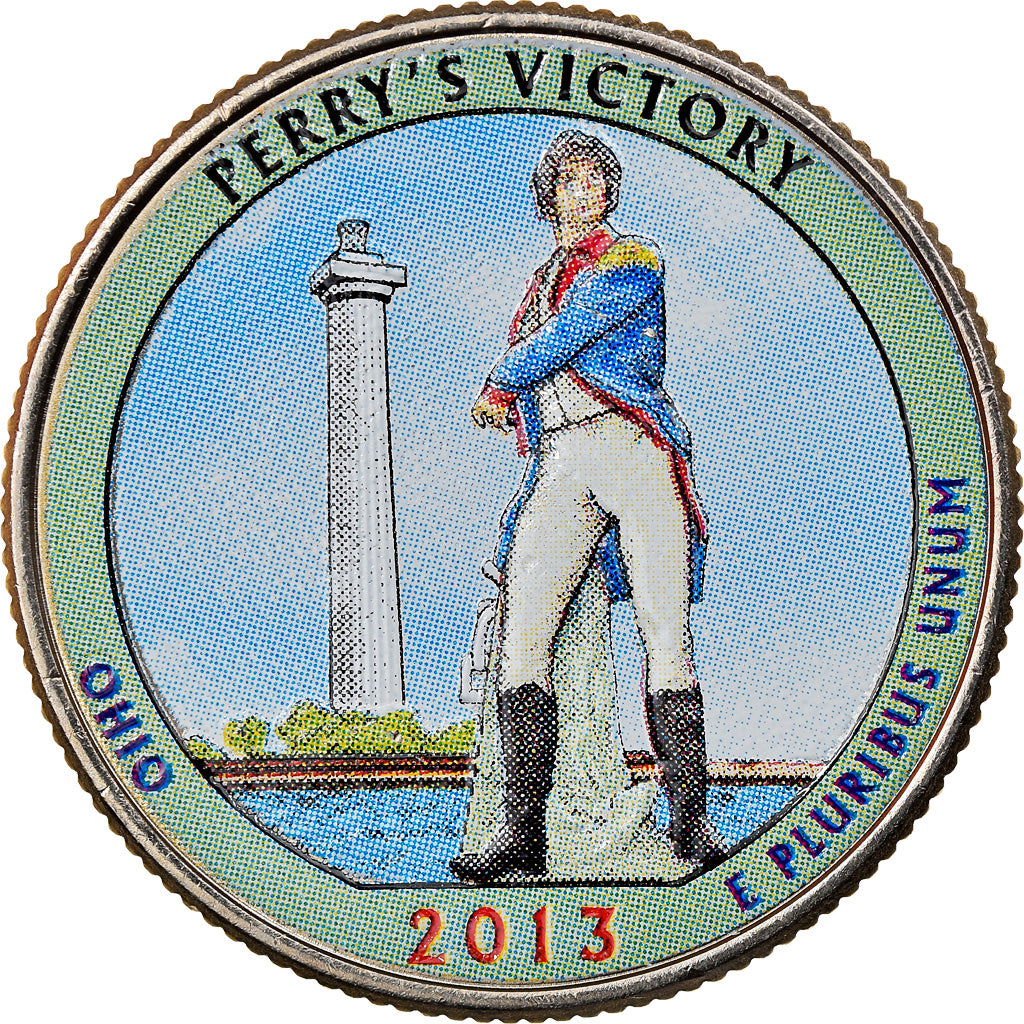 Monnaie, États-Unis, Quarter, 2013, U.S. Mint, Denver, Colorisé, SUP