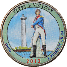 Monnaie, États-Unis, Quarter, 2013, U.S. Mint, Denver, Colorisé, SUP