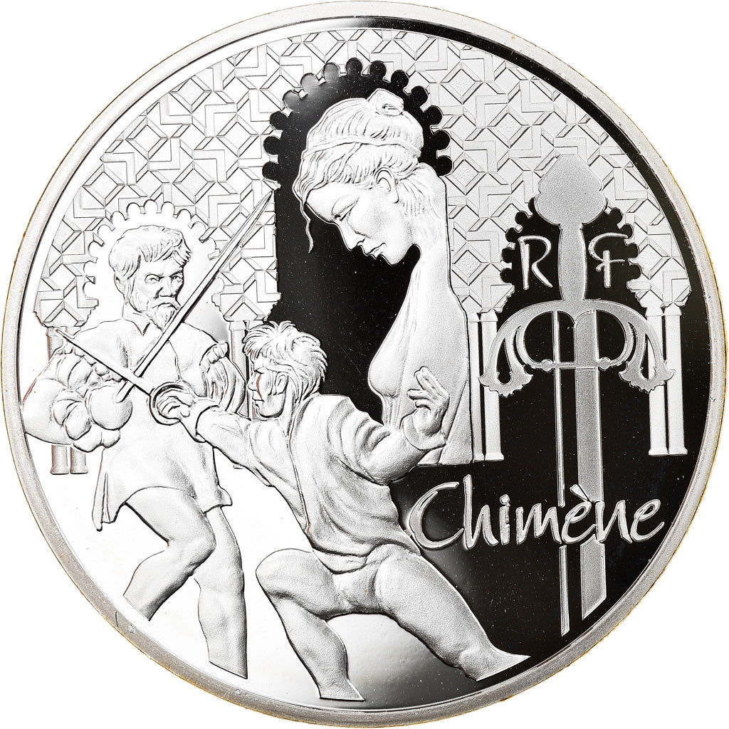 Francia, Monnaie de Paris, 10 Euro, Chimène, 2015, Paris, BE, FDC, Argento