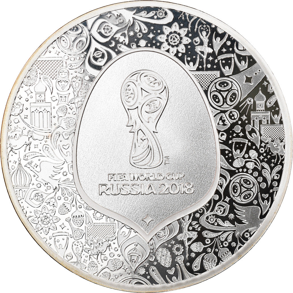Francja, Monnaie de Paris, 10 Euro, Coupe du Monde FIFA Russie, 2018, Paris, BE