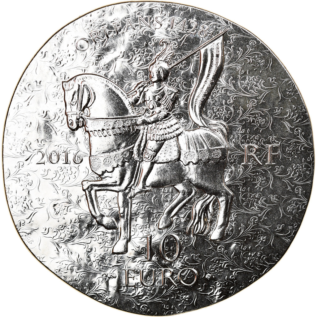 Francia, Monnaie de Paris, 10 Euro, Jeanne d'Arc, 2016, BE, FDC, Argento
