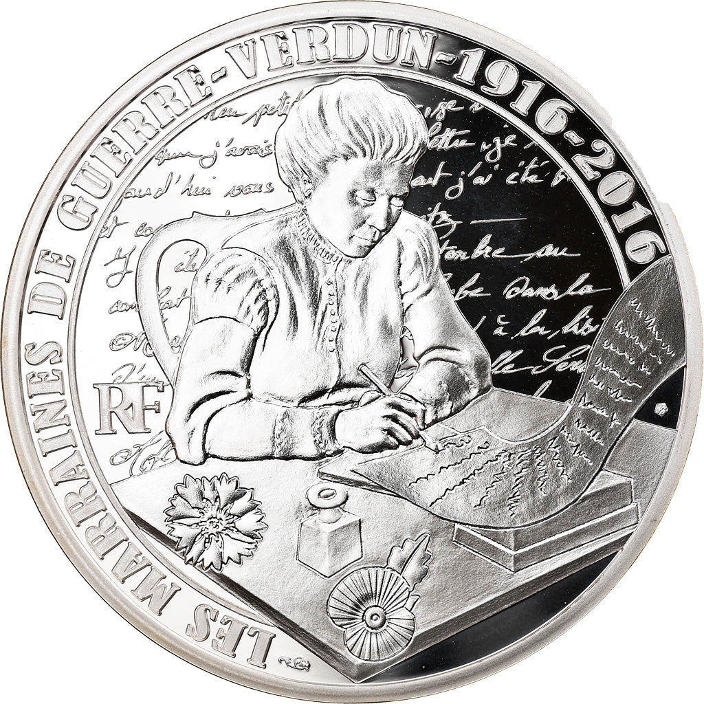 Francia, Monnaie de Paris, 10 Euro, Verdun La Voie Sacrée, 2016, BE, FDC