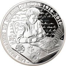 Francia, Monnaie de Paris, 10 Euro, Verdun La Voie Sacrée, 2016, BE, FDC