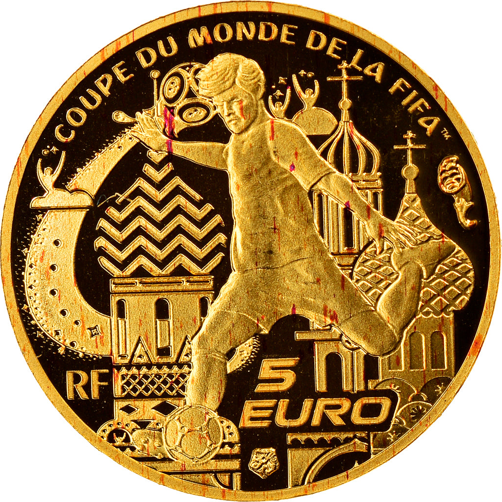 Frankreich, Monnaie de Paris, 5 Euro, Coupe du Monde FIFA Russie, 2018, Paris