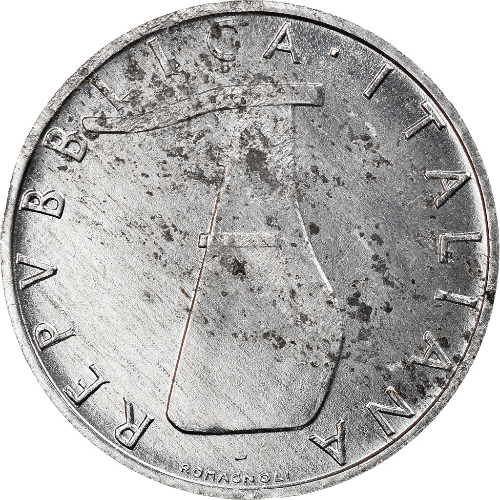 Coin, Italy, 5 Lire, 1991, Rome, VF(30-35), Aluminum, KM:92