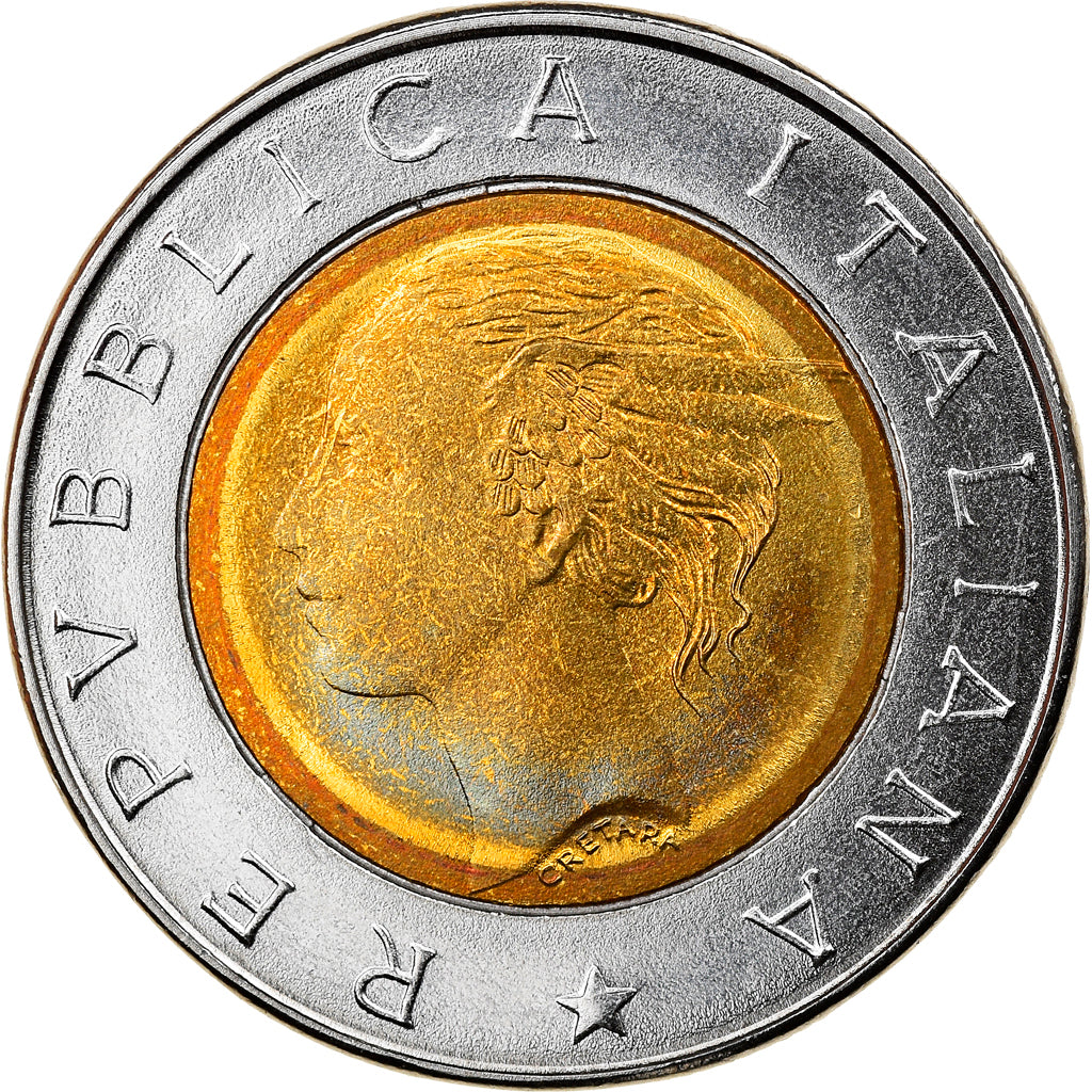 Moneta, Italia, 500 Lire, 1993, Rome, SPL, Bi-metallico, KM:160